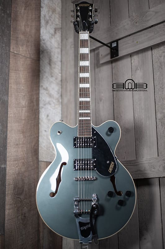 Gretsch G2622T Streamliner Center Block Double-Cut with Bigsby, Laurel Fingerboard, Broad’Tron BT-2S Pickups, Stirling Green Electric Guitar 2806100542 image 1