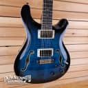 Paul Reed Smith PRS SE Hollowbody II Piezo Electric Guitar with Hard Case - Peacock Blue, 6lbs 2oz