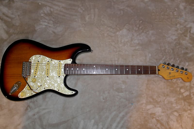1997 Fender Squier Pro Tone ProTone Stratocaster Fender 3 Tone Sunburst All Original With Gig Bag! image 1