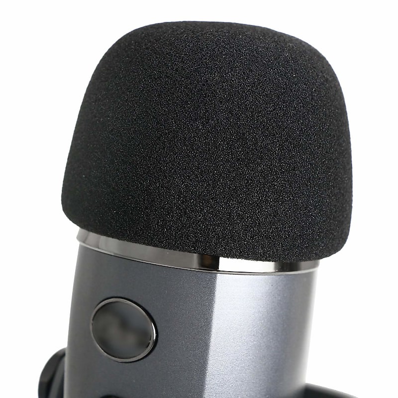 Pop Filter Windscreen Microphone Sponge Foam Cover For Blue Pro Mic Black