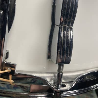 Ludwig 14x5" Vistalite, Blue and Olive Badge, Snare Drum 1976 - White image 15