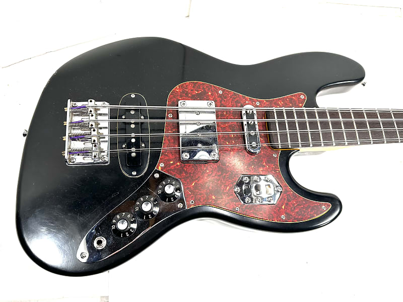 Custom 8 string Jazz Bass with vintage Teisco and Epiphone