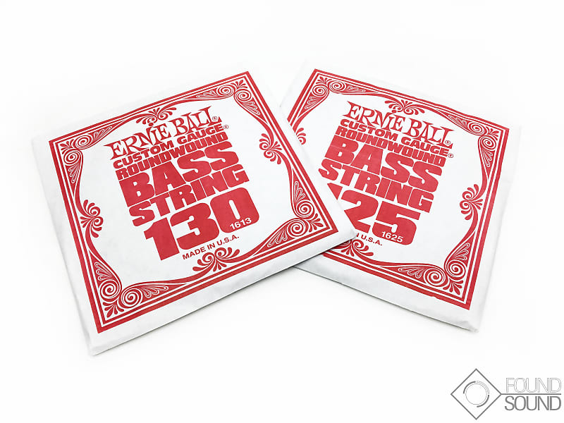 Ernie Ball Custom Gauge Roundwound Bass String 130 (Single) Reverb