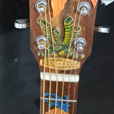 Blueberry NEW IN STOCK Handmade Acoustic Guitar Grand Concert Fish Motif image 8