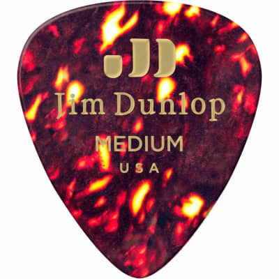 Dunlop 483P05MD Genuine Celluloid Shell Medium sachet de 12 image 3