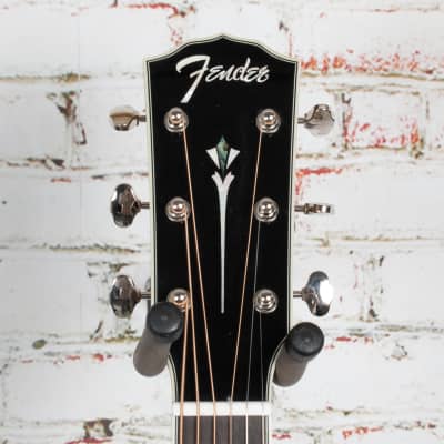 Fender PS-220E Parlor Acoustic Guitar, Ovangkol Fingerboard, Natural x9503 image 4