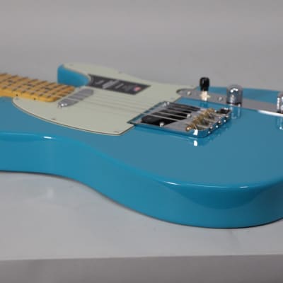 2022 Fender American Pro II Telecaster Miami Blue Electric Guitar w/OHSC image 5