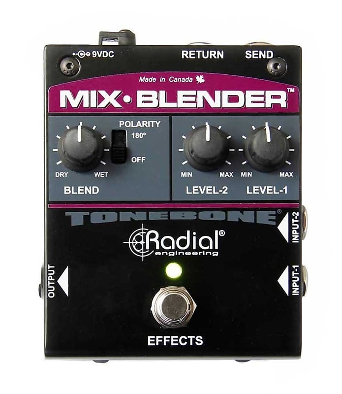 Radial Engineering Mix-Blender Dual Input Guitar With Effect Loop Pedal image 1