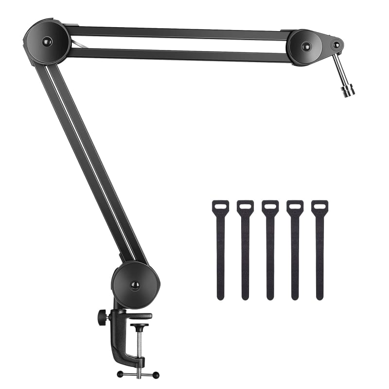 Microphone Arm,Aokeo AK-35 Microphone Desk Stand-Microphone Suspension Boom  Scissor Arm Stand For Blue Yeti,Blue Snowball iCE,QuadCast,Elgato
