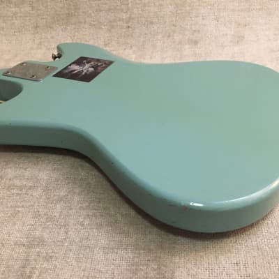 Kimberly 2 Pickup 1960's Seafoam Green Teisco Japan Matching Headstock & Neck Surf Guitar image 18