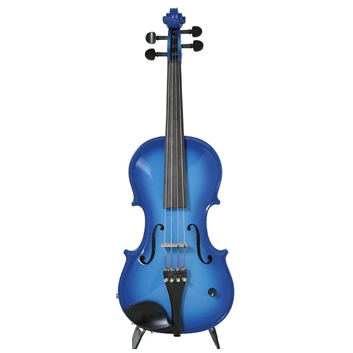 Barcus Berry BAR-AEVB 4-String Violin, Blue image 1