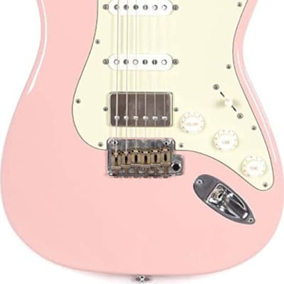 Suhr Mateus Asato Classic S Antique HSS Electric Guitar, Shell Pink w/ Case image 2