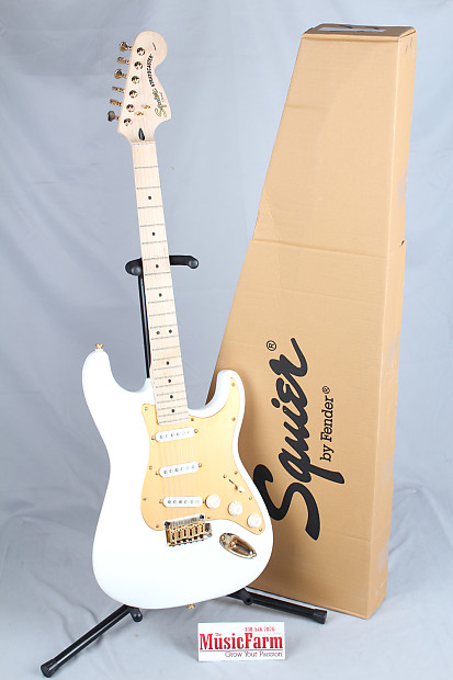 Used Squier by Fender Standard Stratocaster Arctic White Electric Guitar