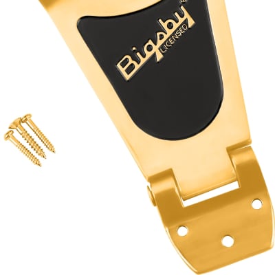 Bigsby® Licensed B30 Vibrato Tailpiece with Tremolo Arm, Gold -NEW image 2