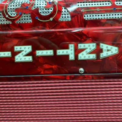 Fantini Sharino 3 row accordion with midi - Red image 3