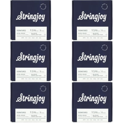 Stringjoy Signatures Nickel-wound Balanced Electric Guitar Strings - .0095 - .046 (6-Pack) for sale