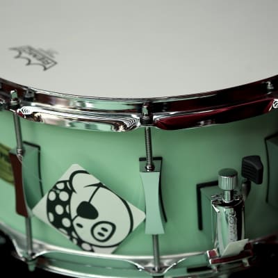 Pork Pie Percussion 5-Piece Custom 8-Ply Maple Drum Set (10/12/16/22/6.5x14") in Sea Foam Green image 11