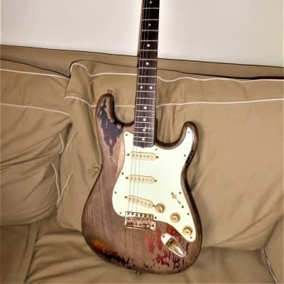 DY Guitars Rory Gallagher relic strat body PRE-BUILD ORDER image 9