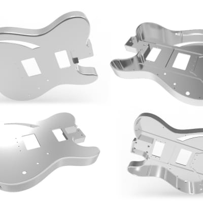 Drewman Guitars DT Guitar Body 2019 Aluminum image 9