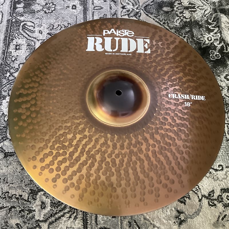 Paiste RUDE Ride/Crash 18” Reverb