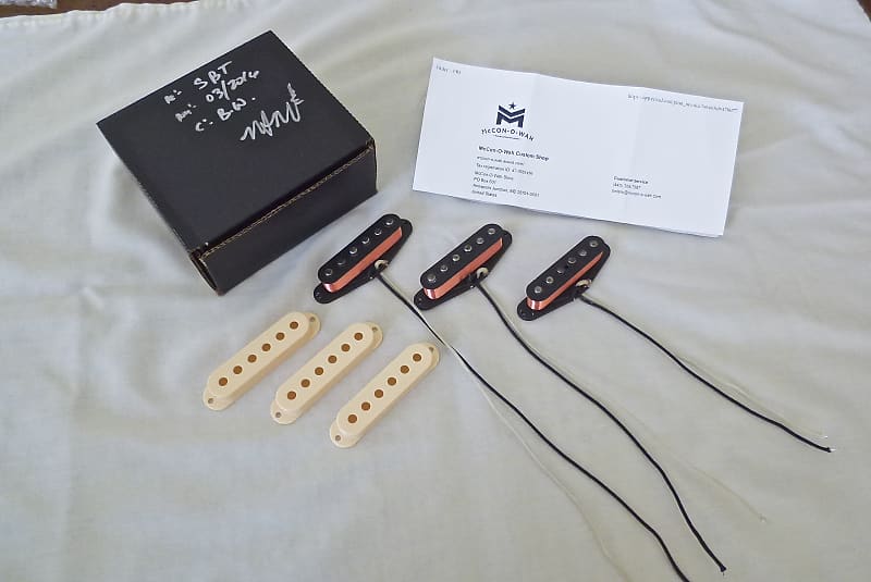 McConOWah Bell Tone Strat Pickups 2016 Creme Covers Reverb
