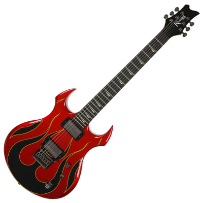 Kramer Pariah Double Cut HH Unique Design Graphic Fire Flame