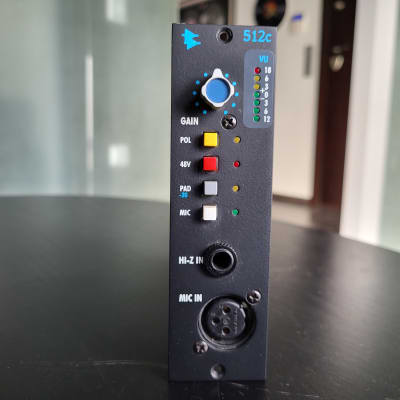 API 512c 500 Series Mic Preamp Module 2000 - Present - Black image 2