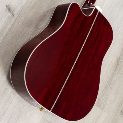 Takamine JJ325SRC John Jorgenson Signature Acoustic-Electric Guitar, Gloss Red image 4