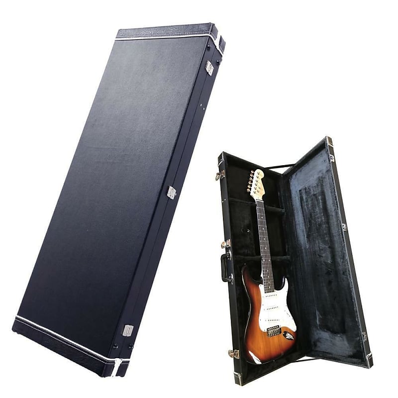 Portable Electric Guitar Case Hard Shell Square Wood for Reverb