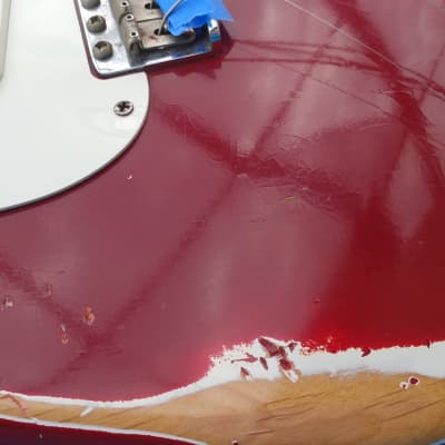 Fender Stratocaster1956-57/ NAMM 2000 Dakota Red over White image 10