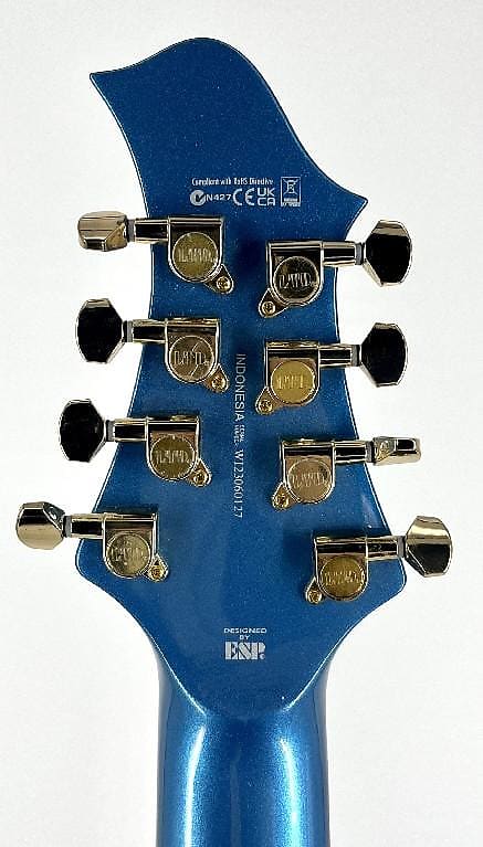 ESP Ltd Javier Reyes 8 String Signature Series - Pelham Blue
