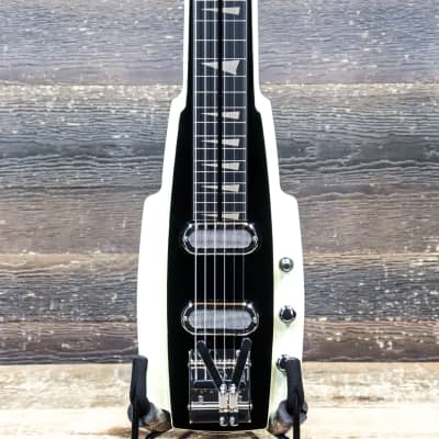 Duesenberg Alamo Dual Singlecoil Pickups Ivory 6-String Lapsteel w/Case #222289 for sale