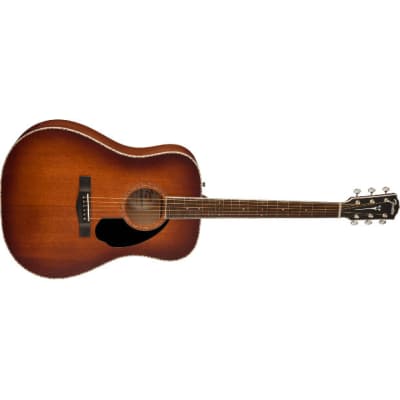 Fender Paramount PD-220E  Acoustic Guitar, Aged Cognac Burst image 4