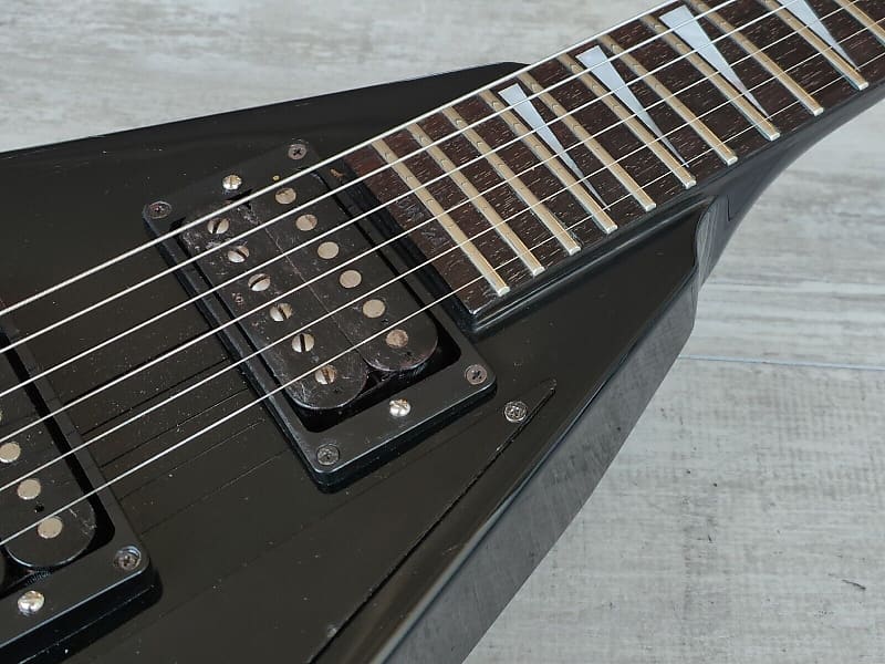 2004 Jackson Stars Japan RR-J2 Rhoads Neckthru Flying V w/Schaller (Black)  | Reverb France