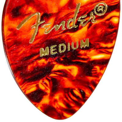 Fender 358 Shape Celluloid Guitar Picks - SHELL, MEDIUM - 72-Pack (1/2 Gross) image 2