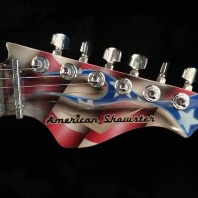 American Showster 'The Biker' NOS 1997 Flag Pattern NAMM show guitar image 7