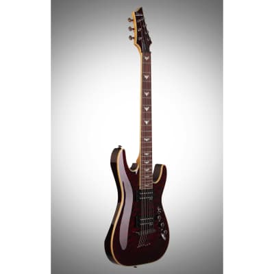 Schecter Omen Extreme 7-String Electric Guitar, Black Cherry image 4