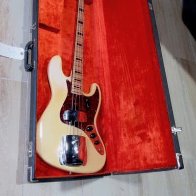 Fender Jazz Bass 1970 - Hens Teeth Beware...how about a 100% original Olympic White Custom Color "Maple Cap Neck" Jazz Bass ! image 16