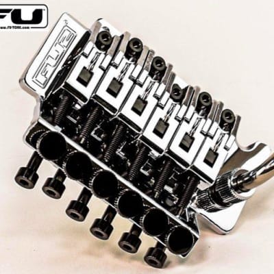 FU-Tone Floyd Rose Titanium String Lock Blocks - Black (6) for sale