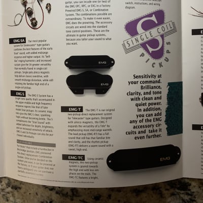 EMG Catalog Brochures Pickup Lines Vintage H 85 89 image 4