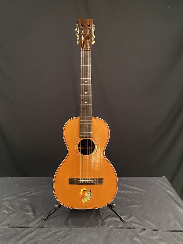 古いアメリカのパーラーギター Circa 1892 American Conservatory Parlor Guitar | Reverb