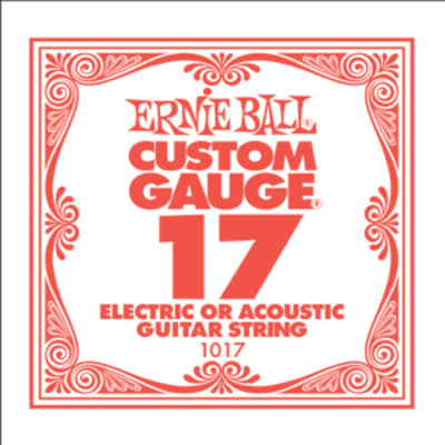 Ernie Ball Single .017 Plain Steel String image 1
