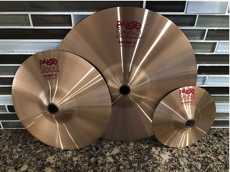 Paiste Paiste 2002 Accent Cymbal Set 4” - 6” - 8” - (see my other