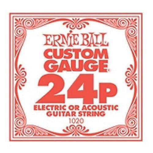 Ernie Ball .024P Custom Gauge Guitar Single Strings Electric Reverb