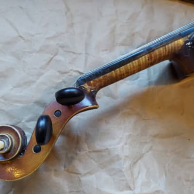 Karl Beck Stradivarius size 4/4 violin, Germany, Vintage, Lacquered Wood image 10