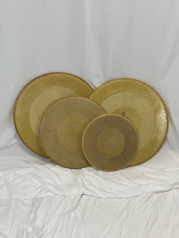 Duraline Kevlar Drum heads 22” 18” 14” 1980’s Reverb