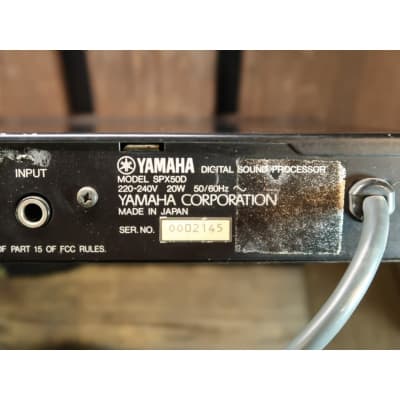 Yamaha SPX50D Digital Sound Processor image 5
