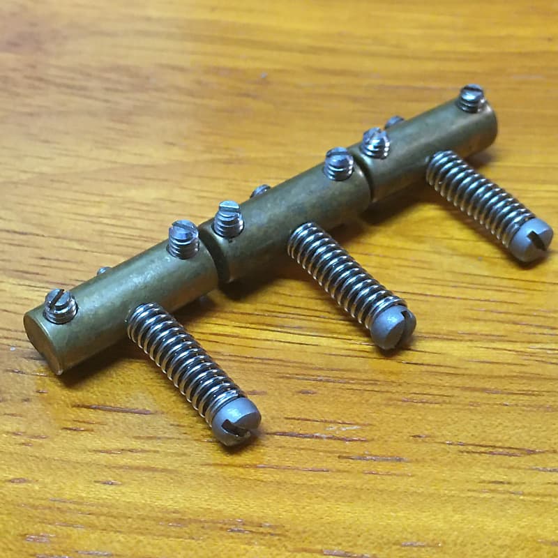 Genuine Fender Relic Tele Brass Guitar Saddles USA Made Reverb