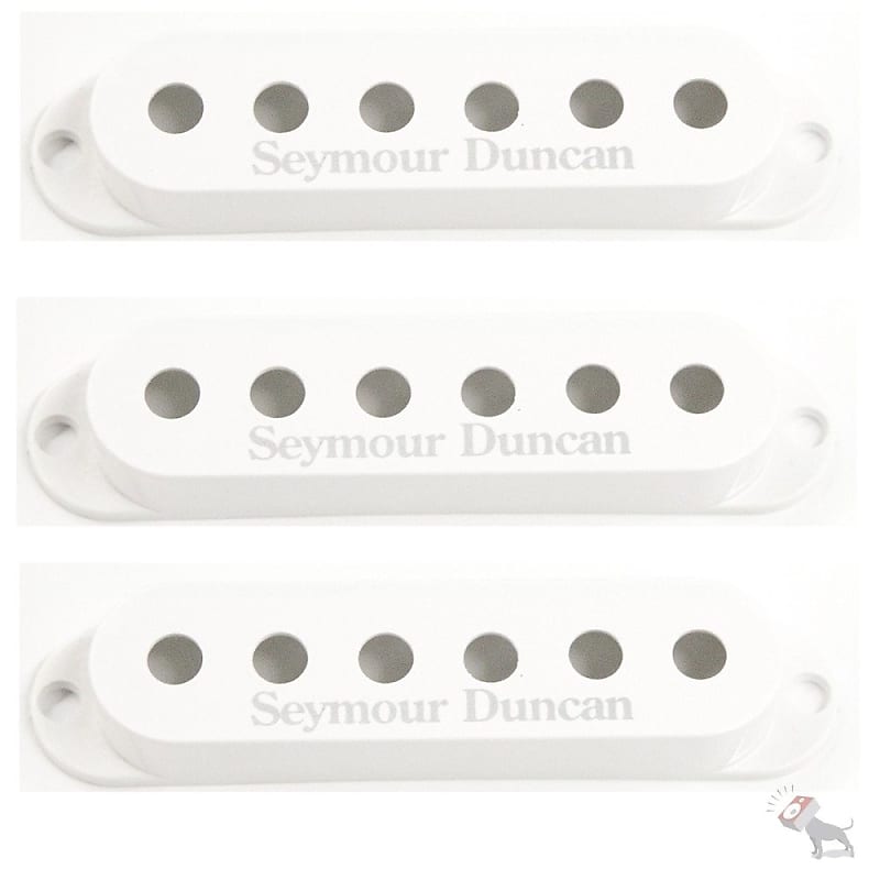 Seymour Duncan Strat Replacement Pickup Covers in White (Set of 3) image 1