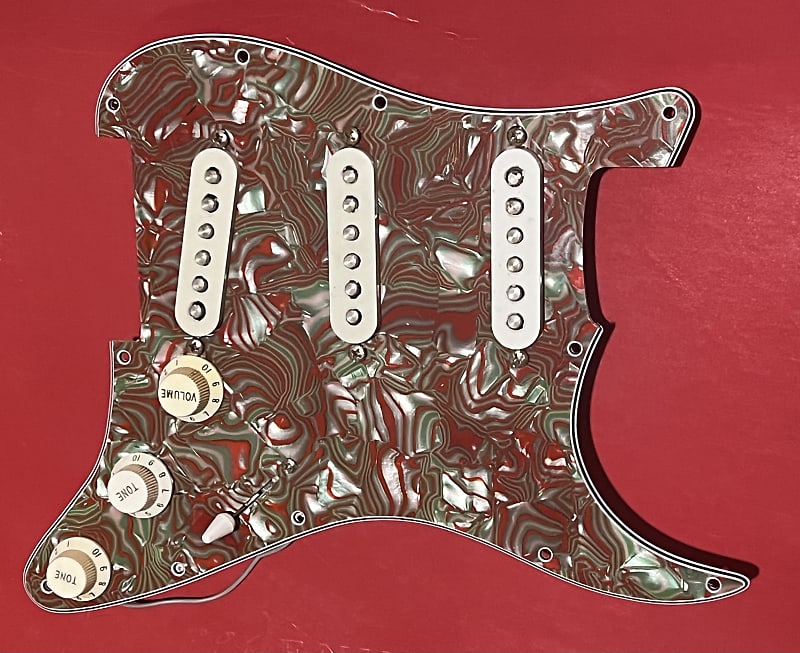Fender Squier 2011 Affinity Loaded Pickguard SSS Swirl Red image 1